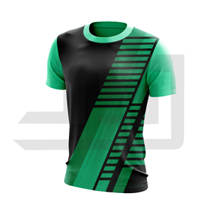 Camiseta Deportiva Personalizada 100% Algodón, Transpirable, Antibacteriana, de Secado Rápido, Cuello en V, Manga Corta, Unisex, para Equipos Escolares - Product Image 6