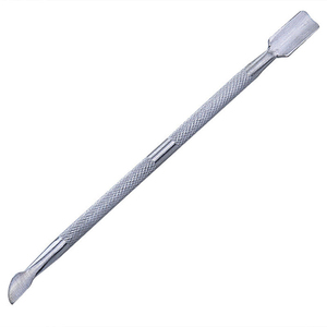 Kit d'outils professionnel double-embout en acier inoxydable pour repousser les cuticules, 130 mm, pour manucure et soin des ongles, avec poignées colorées - Product Image 4