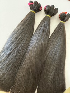 ต่อผมเส้นตรงสีดําธรรมชาติผมมนุษย์ผมเวียดนามที่ยังไม่ได้ผ่านการแปรรูป - Product Image 2