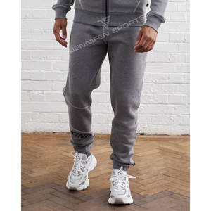 Ensemble de survêtement d'hiver pour homme en molleton 100 % coton, sweat à capuche zippé et pantalon de jogging, vêtements de sport, logo personnalisé, léger et respirant - Product Image 2