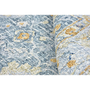 Tapis persan moderne fait main en laine avec envers en latex, grand tapis de salon uni et écologique - Product Image 3