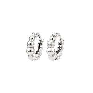 ELEGANT WOMEN HOOP <b>EARRINGS</b> BOHEMIAN STYLE 925 STERLING SILVER PLATED JEWELRY FOR ANNIVERSARY AND SPECIAL OCCASIONS LIGHTWEIGHT - Product Image 1
