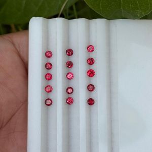Espinela Roja Natural de la Mejor Calidad, Corte Brillante Redondo de 3mm, Color Rojo, Grado AAAA, Limpia, de Tanzania, Joyería Fina al por Mayor - Product Image 6