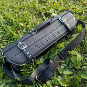 Bolsa de Cuero Portátil con Ruedas para Cuchillos, Estuche de Cuero Sintético Resistente para Cuchillos de Cocina, Personalizable OEM LKR-0389 - Product Image 1