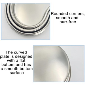 1 unidad de bandeja de acero inoxidable para tatuajes, almacenamiento de cosméticos, tarro, contenedor, botella, pinzas, bandeja médica, quirúrgica, dental - Product Image 4