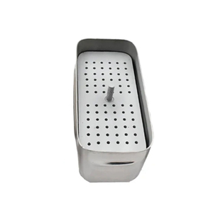 72 Hole Stainless Steel Autoclave Sterilizer <b>Case</b> Dental Endo <b>Files</b> Holder Reusable Manual High Quality Dental Instruments CE - Product Image 1