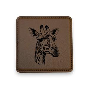 Sous-verres personnalisés en cuir véritable avec logo en relief, tapis de boisson isolant thermiquement, support pour chopes de bière pour l'hôtellerie LC-0026 - Product Image 1