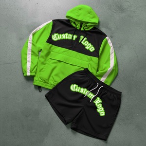 2026 Custom Color Breathable Summer Men's Tracksuit Shoulder <b>Tshirt</b> Sleeve Shirt Shorts Sets Casual Streetwear 2-piece Suit 100% - Product Image 3