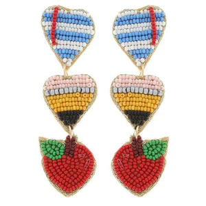 Pendientes Bordados con Cuentas de la India, Pendientes Hechos a Mano para Mujeres y Niñas, Estilo Clásico por MD HANDICRAFTS - Product Image 6