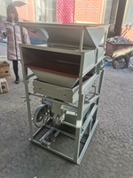 Pierres de soja commerciales nettoyage séparateur dénoyauteur/500-800kg/heure noix graines pierre enlever Machine HJ-QSJ500