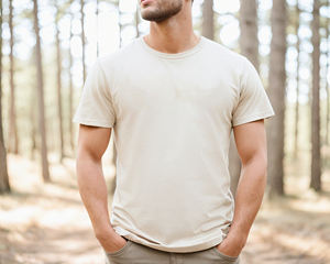 Camiseta de Algodón para Hombre al por Mayor Personalizada, Fabricante OEM ODM – Camiseta Lisa de Manga Corta con Cuello Redondo para Hombre con Logotipo Personalizado - Product Image 6