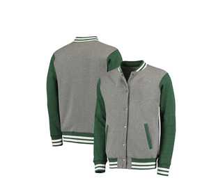 <b>Men's</b> Varsity <b>Jacket</b> Grey Green Solid Color Woolen Windproof Heated V-neck Casual Regular Fit Button Closure Winter Wear - Product Image 6