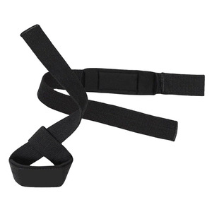 Black Color Cotton Lifting Straps for <b>Weight</b> Training Anti Slip Grip Straps for Pull Ups and <b>Dumbbell</b> Workouts - Product Image 2