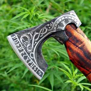 Vente en gros de haches barbues vikings forgées à la main, personnalisées, de qualité industrielle, dernier modèle, très vendues, de haute qualité - Product Image 6