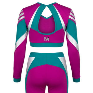 Uniformes de porristas con logotipo personalizado para niñas, ropa de animación para equipos de secundaria, conjuntos de baile de animación con estampado por sublimación - Product Image 3