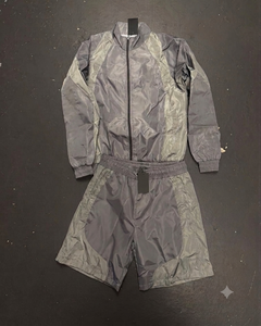 Ensemble de survêtement coupe-vent léger en nylon pour homme – Short et veste de sport unis pour l'hiver – Promotion - Product Image 1