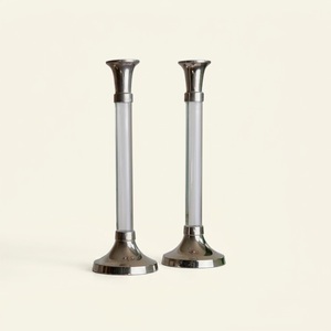 Juego de Portavelas Triples de Acero Inoxidable, Estilo Moderno y Minimalista, Centro de Mesa Metálico para Decoración de Hogar de Lujo y Bodas - Product Image 5