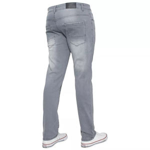 Pantalon en denim brut de haute qualité, coupe droite, confectionné en tissu de coton durable, effet délavé élégant et coutures renforcées. - Product Image 3