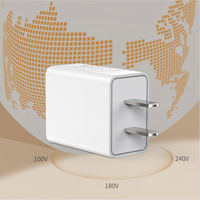 Chargeur mural USB 5V 2A, adaptateur d'alimentation rapide QC, prise en matériau ignifuge pour montres connectées, écouteurs, téléphones mobiles