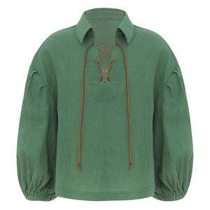 Chemises Jacobites écossaises à manches longues en coton, style Ghillie Kilt, pour hommes, idéales pour la musique écossaise - Product Image 1