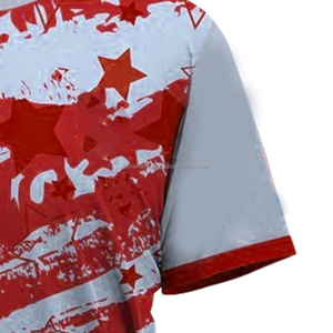 Maillot de football pour hommes grandes tailles, col rond, manches courtes, coupe automatisée, séchage rapide, respirant, léger, imperméable, 100% coton - Product Image 6
