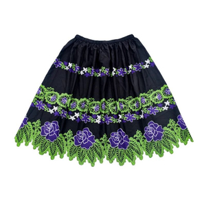 Jupe de soirée taille haute pour femme, style unique, en coton de haute qualité, nouvelle collection automne, couleur unie, broderie personnalisée, grandes tailles - Product Image 1
