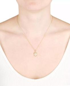 Collana pendente tartaruga di zirconi cubici (3/8 ct. T. w.) in oro 14k su argento Sterling | Macis's - Product Image 2