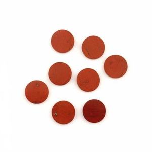 Pierres précieuses plates en vrac en gros de pièce de jaspe rouge naturel de haute qualité de 12mm pour la fabrication de bijoux calibrées par le fournisseur - Product Image 1