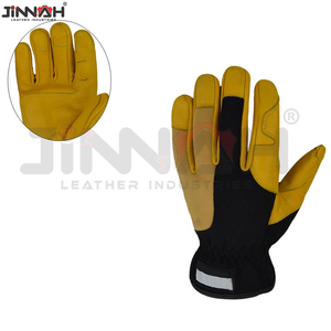 ถุงมือช่างหนังแกะปลอดภัยทนทานต่อแรงกระแทก - Product Image 4