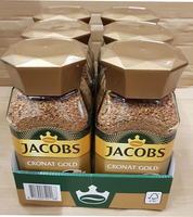 Café moulu Jacobs Kronung 250g, torréfaction allemande premium, saveur riche, pour expresso et filtre.