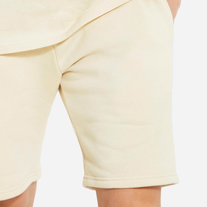 Wholesale 100% Cotton Heavyweight Street Wear T-<b>shirt</b> <b>Shorts</b> <b>Set</b> Stand Collar Knitted Eco-Friendly Sporty Summer Wear <b>Set</b> <b>Men</b> - Product Image 6