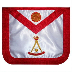 SCOTTISH RITE AASR 18TH DEGREE ROSE CROIX FREEMASON REGALIA APPEALING HIGH QUALITY FASHION <b>MACHINE</b> EMBROIDERED - Product Image 3