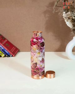 Premium Handmade Copper <b>Bottle</b> With Smooth Finish Ideal For Daily Water Storage Wellness And Ayurvedic Health Practices - Product Image 3