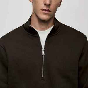 Sudadera con Capucha para Hombre, Estilo Urbano, Invierno, Gruesa, Bordada, con Cierre de Cremallera, Talla Grande - Product Image 6