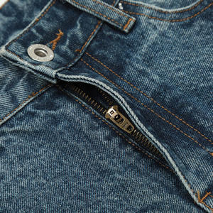 Shorts Bermuda en jean délavé vintage pour hommes, coupe ample, longueur genou, style streetwear décontracté, vente en gros, personnalisable - Product Image 6