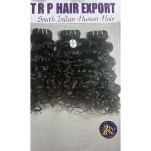 Extensiones de cabello rizado Natural de estilo recto ondulado de alta calidad de la India virgen 100% cabello humano crudo sin procesar para trenzar la India - Product Image 5