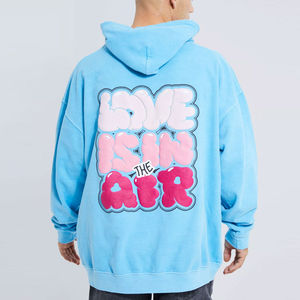 Size Customized Best Factory Attractive Oversize Hoodie Men Casual Winter Season Solid <b>Lined</b> Hooded 100% Cotton <b>Fleece</b> - Product Image 2