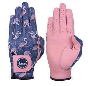 Wholesale Customized Logo Cabretta Sheepskin Leather Left Hand Golf Gloves Hand Grips Breathable Full Finger Men Sports <b>Velcro</b> - Product Image 1