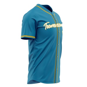 Man <b>Baseball</b> Style Shirts Basketball Polyester Breathable Team Uniform Sportswear OEM Private Label Wholesale - Product Image 2
