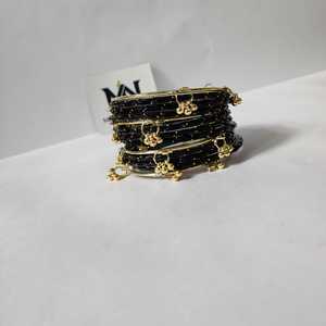 ชุดกำไลแบบดั้งเดิมสำหรับผู้หญิง กำไลแก้วแบบแคชเมียร์สุดหรูสำหรับงานแต่งงาน งานเลี้ยง และแฟชั่นเครื่องประดับแก้ว - Product Image 1