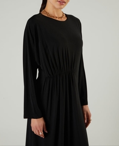 Elegante Vestido Maxi Negro Estilo Abaya de Dubái para Mujer con Forma Redonda Simple, Ropa Islámica Tradicional y Accesorios - Product Image 4