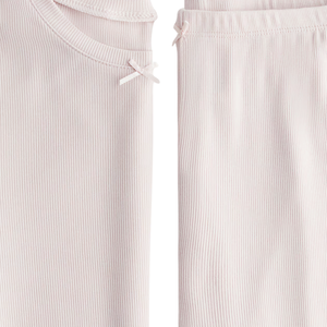 Ensemble de pyjama décontracté pour femmes en polyester/coton côtelé, respirant, à séchage rapide, flexible et doux - Product Image 6