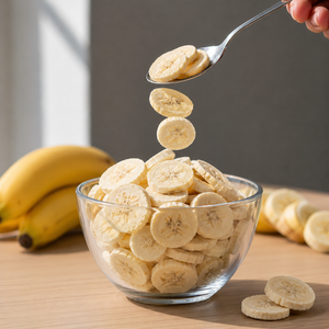 Premium Quality Sweet Freeze-Dried Banana Slices 100% Real Fruit Snack Natural Healthy Bulk Ready-to-Eat <b>Crisps</b> 18-24 Months - Product Image 1