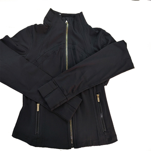 Wholesale Custom Logo Slim Fit <b>Workout</b> <b>Jacket</b> Ladies High Neck Zip Front Long Sleeve Athleisure Yoga Training Sport Top - Product Image 2