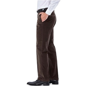 Pantalones ajustados de algodón para hombre, caqui, fabricante, 100% - Product Image 3