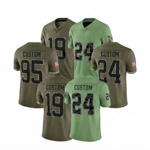 Uniforme de Fútbol Americano Verde Oliva al por Mayor, Transpirable, Antibacterial, con Nombres de Equipos Personalizados, Proveedor para Hombres - Product Image 1