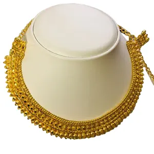 OEM 2022 Dubai African Indian Bridal Wedding 18K Gold Plated Jewelry Sets For Women Dubai Gold Jewelry Set