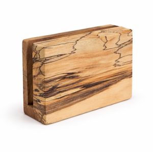 Handcrafted Rustic Spalted Maple Wooden Napkin Holder For <b>Dining</b> <b>Table</b> Elegant Vertical Wood Tissue Dispenser Stand For Home Use - Product Image 5
