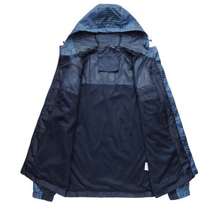 เสื้อแจ็คเก็ตกันลมพิมพ์โลโก้ได้สำหรับผู้ชาย ไซส์ใหญ่ เสื้อแจ็คเก็ตสำหรับเล่นกีฬากลางแจ้ง ผ้าไนลอนกันน้ำ - Product Image 3