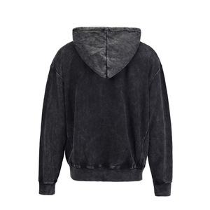 Acid Washed <b>Hoodie</b> <b>500</b> <b>GSM</b> Heavyweight Oversized Streetwear Blank Custom Wholesale - Product Image 2